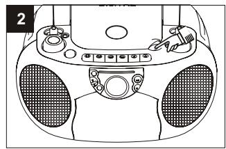 SUPPORTPLUS RADIO CASSETTE CD SP-PCD-9000 - Procedera un enregistrement - 2