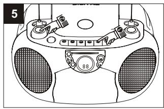 SUPPORTPLUS RADIO CASSETTE CD SP-PCD-9000 - Lecture de cassettes - 5