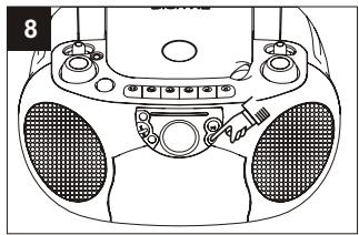 SUPPORTPLUS RADIO CASSETTE CD SP-PCD-9000 - Lecture normale - 8