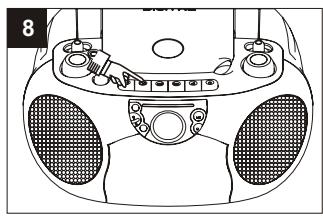 SUPPORTPLUS RADIO CASSETTE CD SP-PCD-9000 - Lecture de cassettes - 8