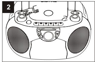 SUPPORTPLUS RADIO CASSETTE CD SP-PCD-9000 - Pour écouter la RADIO - 2
