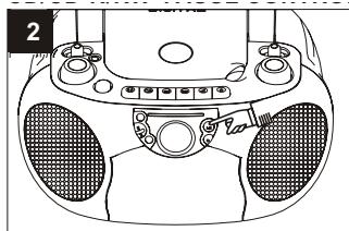 SUPPORTPLUS RADIO CASSETTE CD SP-PCD-9000 - Cd/cd r-rw commande PAUSE - 2