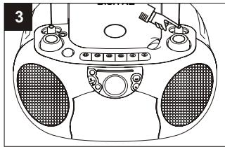 SUPPORTPLUS RADIO CASSETTE CD SP-PCD-9000 - Pour écouter la RADIO - 3
