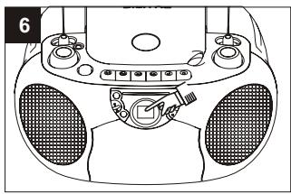 SUPPORTPLUS RADIO CASSETTE CD SP-PCD-9000 - Lecture normale - 6