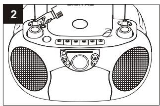 SUPPORTPLUS RADIO CASSETTE CD SP-PCD-9000 - Lecture normale - 2