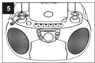 SUPPORTPLUS RADIO CASSETTE CD SP-PCD-9000 - Pour écouter la RADIO - 5