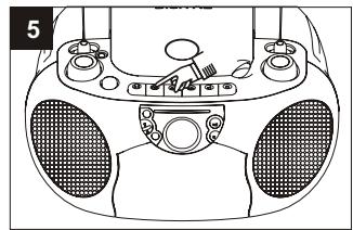 SUPPORTPLUS RADIO CASSETTE CD SP-PCD-9000 - Procedera un enregistrement - 5