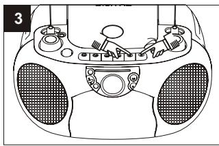 SUPPORTPLUS RADIO CASSETTE CD SP-PCD-9000 - Procedera un enregistrement - 3
