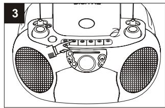 SUPPORTPLUS RADIO CASSETTE CD SP-PCD-9000 - Lecture de cassettes - 3
