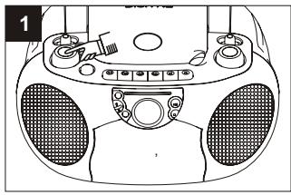 SUPPORTPLUS RADIO CASSETTE CD SP-PCD-9000 - Lecture de cassettes - 1