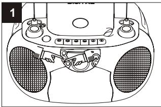 SUPPORTPLUS RADIO CASSETTE CD SP-PCD-9000 - Pour commencer la lecture a PARTIR d'une PLAGE specifique - 1