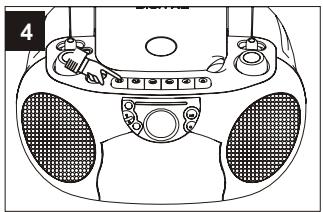 SUPPORTPLUS RADIO CASSETTE CD SP-PCD-9000 - Procedera un enregistrement - 4