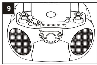 SUPPORTPLUS RADIO CASSETTE CD SP-PCD-9000 - Lecture de cassettes - 9