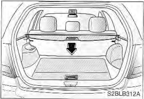 KIA SORENTO 2003 - Couvre-bagages (SELON l'équipement) - 1