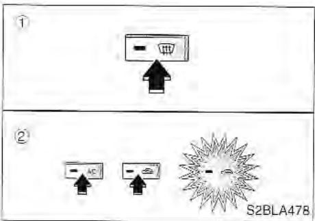 KIA SORENTO 2003 - Dégivrage extérieur du pare-brise - 1