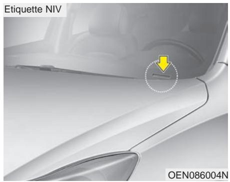 KIA SORENTO 2012 - NUMERO D'identification du vehicule (NIV) - 1