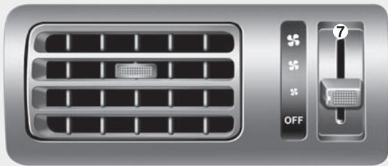 KIA SORENTO 2012 - Commande de climatisation pour la rangée (si équipée) - 1