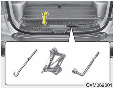 KIA SORENTO 2012 - En cas de crevaison - 1