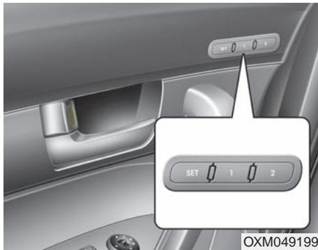 KIA SORENTO 2012 - Mémoire de position du siège du conducteur (si équipé) - 1