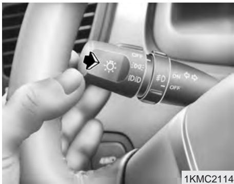 KIA SPORTAGE 2 - Fonctionnement des feux de route - 1