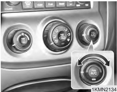 KIA SPORTAGE 2 - Bouton de commande de la vitesse du ventilateur - 1