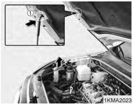 KIA SPORTAGE 2 - Ouverture du capot : - 2