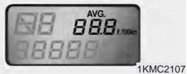 KIA SPORTAGE 2 - Temps de conduite (« e/t » affiché) - 2