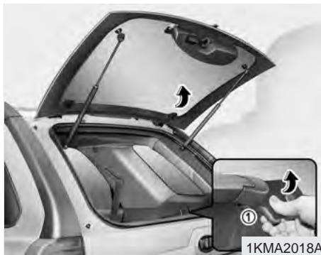 KIA SPORTAGE 2 - Ouverture du hayon arrêté - 1