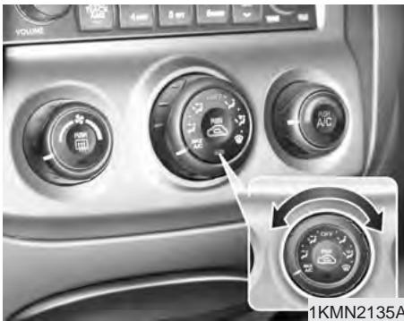 KIA SPORTAGE 2 - Bouton de réglage de la température - 1