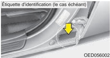 KIA CEED 2009 - Étiquette d'homologation du vehicule (le cas échéant) - 1
