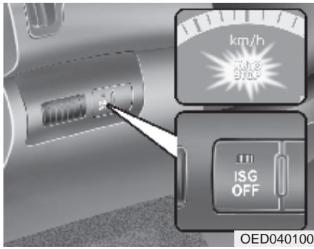 KIA CEED 2009 - Systeme ISG (IDLE STOP AND GO) (le cas échéant) - 1