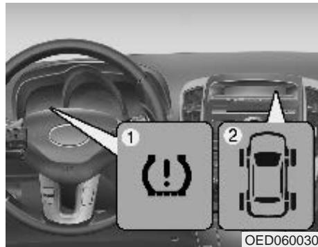 KIA CEED 2009 - Système de surveillance de la pression des PNEUS (TPMS) (le cas échéant) - 1