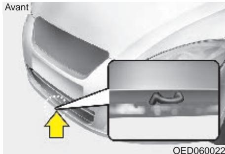 KIA CEED 2009 - Retirer le crochet de remorquage (arrière) (le cas échéant) - 2