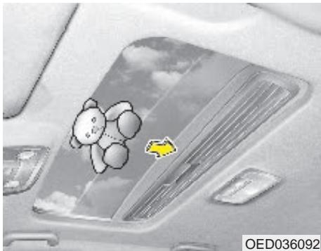 KIA CEED 2009 - Coulissement du toit ouvrant - 1