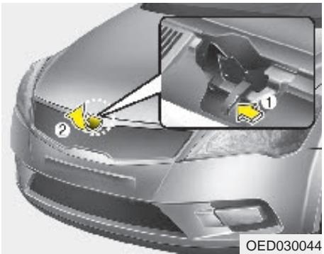 KIA CEED 2009 - Ouverture du capot - 1