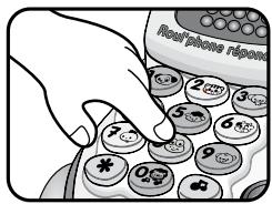 VTECH ROUL PHONE REPONDEUR - Touches chiffres - 2