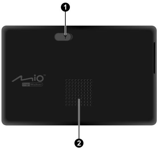 MIO C620 - Composants de la face arrêté - 1