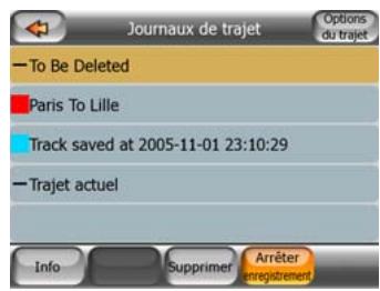 MIO DIGIWALKER C220 - Gérer les journaux de trajet - 3