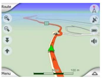 MIO DIGIWALKER C220 - Position actuelle et route verrouillée - 1