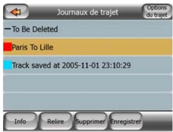 MIO DIGIWALKER C220 - Gérer les journaux de trajet - 1