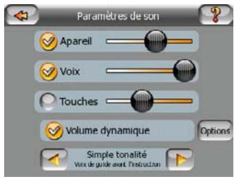 MIO DIGIWALKER C220 - Paramètres son - 1