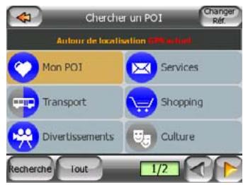 MIO DIGIWALKER C220 - Chercher un POI - 1