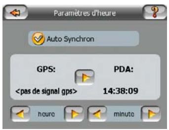 MIO DIGIWALKER C220 - Synchronisation de l'heure - 1