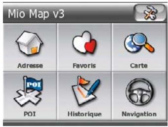 MIO DIGIWALKER C220 - Menu principal - 1