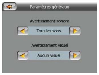 MIO DIGIWALKER C220 - Modifier des paramètres de l'avertissement de radars - 2