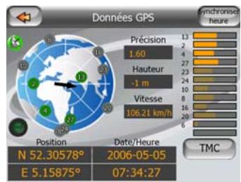 MIO DIGIWALKER C220 - Écran des données GPS - 1