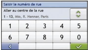 MIO MOOV 100 - Utilisation de l'écran recherche de la destination - 2