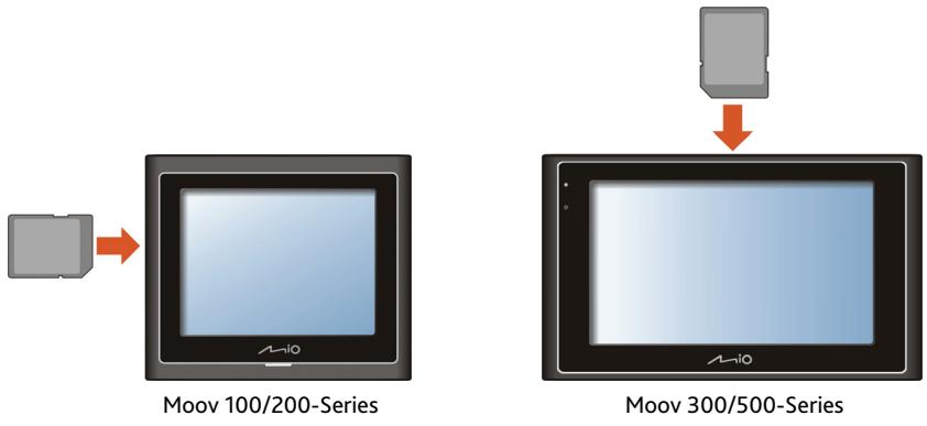 MIO MOOV 100 - Insertion d'une carte mémoire - 1