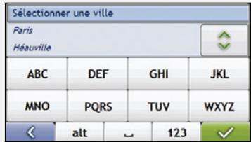 MIO MOOV 100 - Utilisation de l'écran clavier - 3