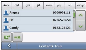 MIO MOOV 200 - Appeler un contact : - 2